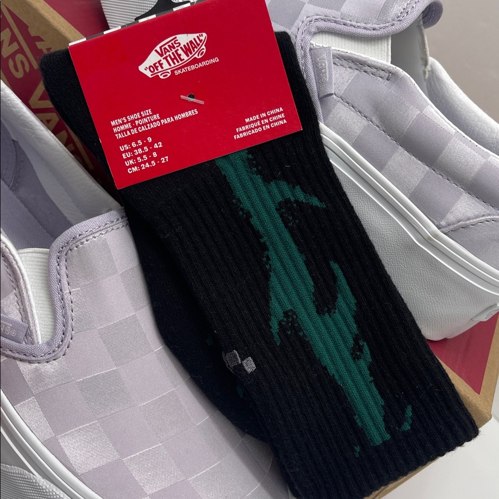 Vans Skate Thorn Crew Socks (1 pair)
with a ribbed cuff cushioning for comfort - Picture 11 of 16